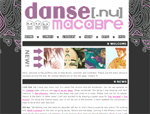 Tablet Screenshot of danse-macabre.nu